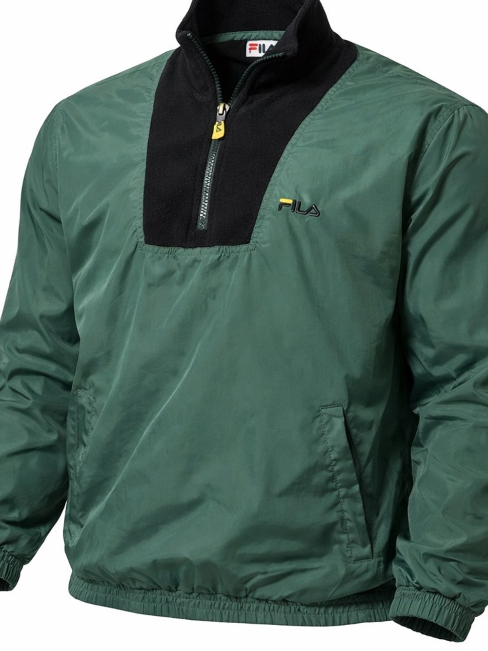 Men's Vintage Fila Pullover Quarter Zip Windbreaker Size Large